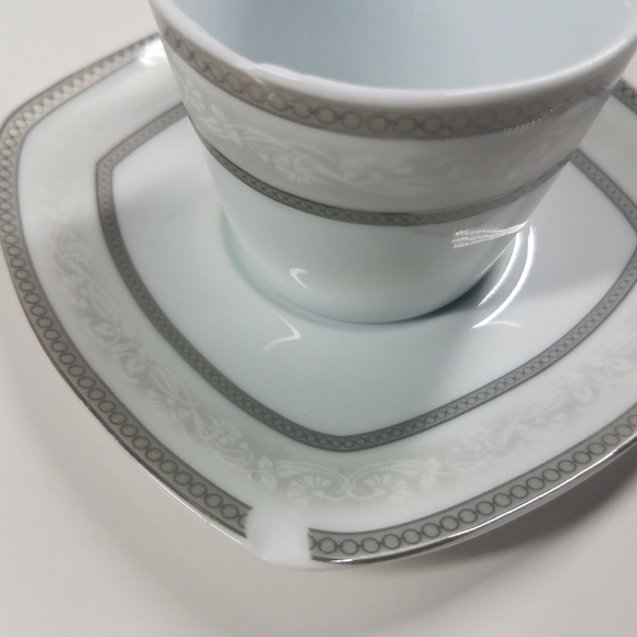 Alpine Cuisine Fine Porcelain 10pc Teacup and Saucer Set - Picture 4 of 12
